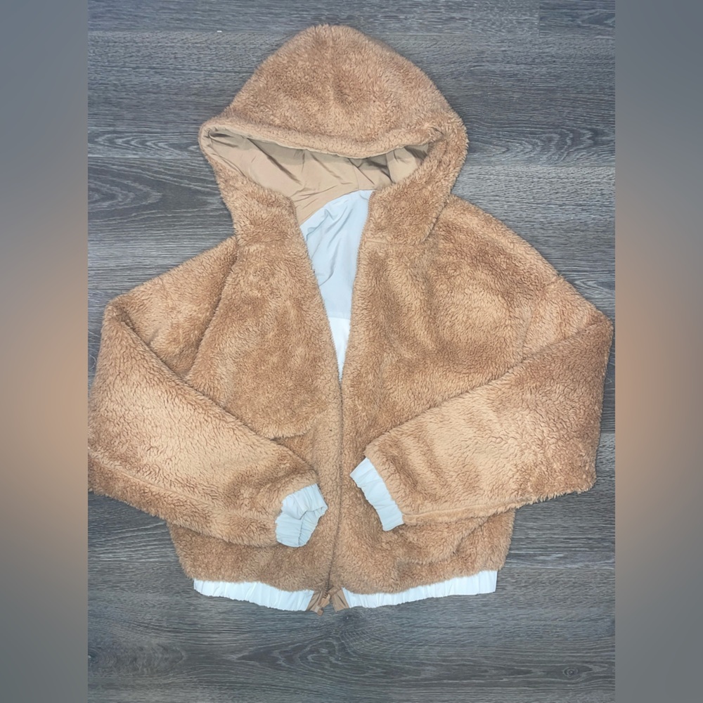 Victorias Secret Pink Reversible Sherpa Puffer Jacket - Picture 3 of 3